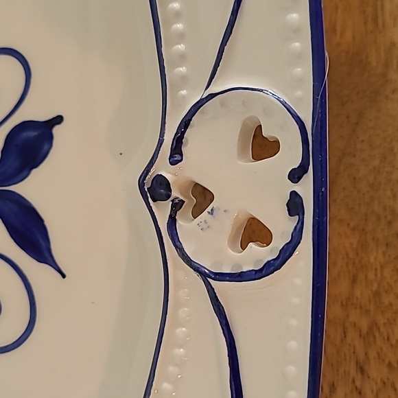 Blue/White Platter, Rectangular, Porcelain, Excellent Condition. - Picture 4 of 7